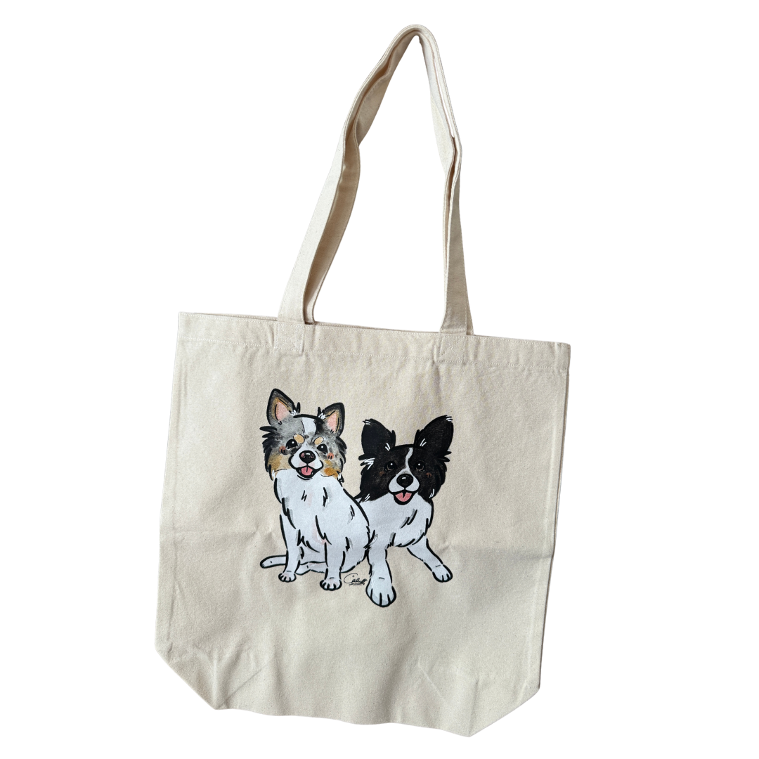 【うちの子似顔絵 A4トートバッグ】 by 筆文字作家 千尋