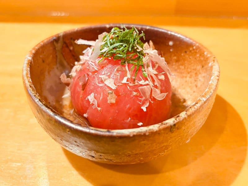 冷やし出汁トマト