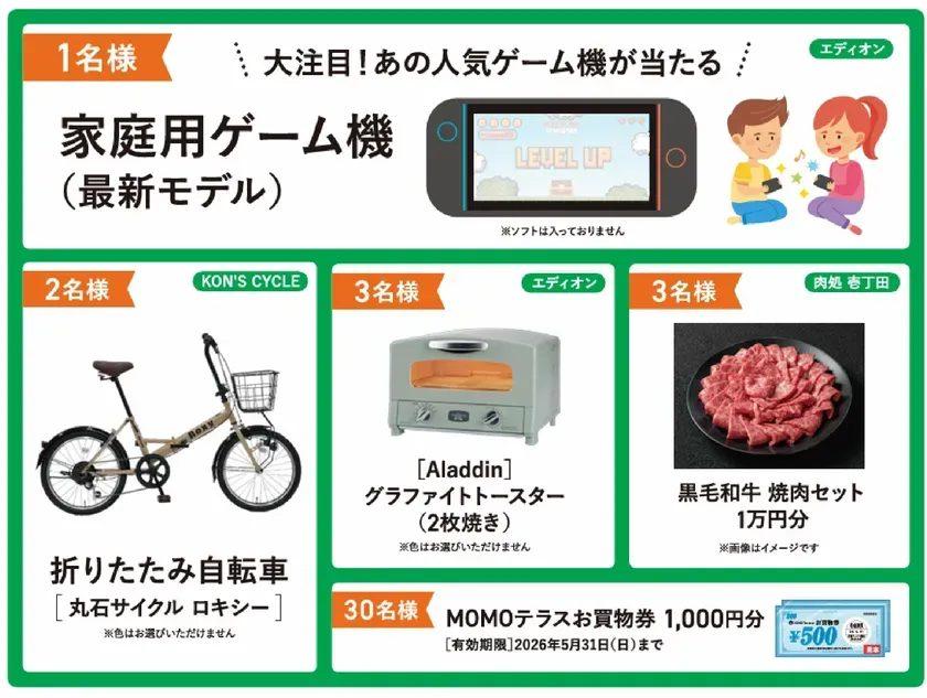 春のわくわくプレゼント応募抽選会_賞品一覧