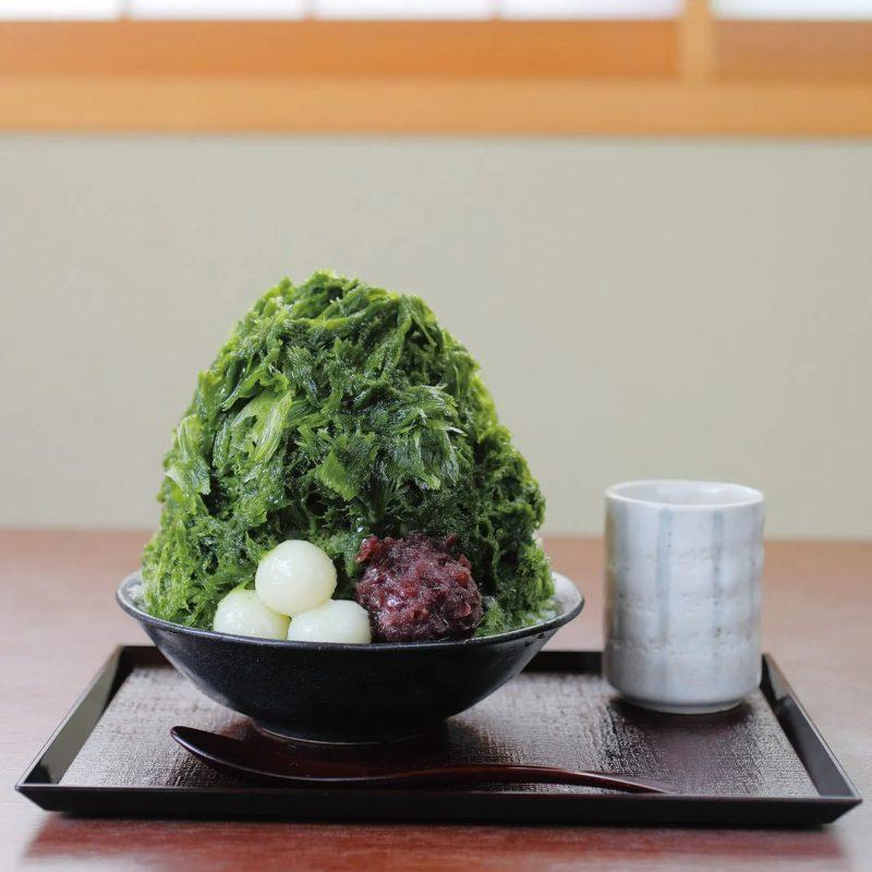 抹茶と餡が絶妙な和風かき氷