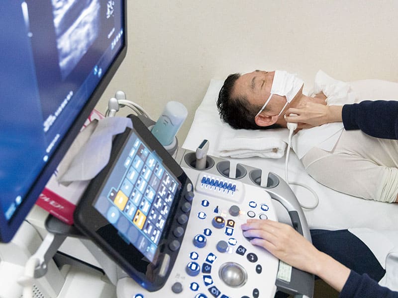 頸動脈のエコーで動脈硬化をチェック